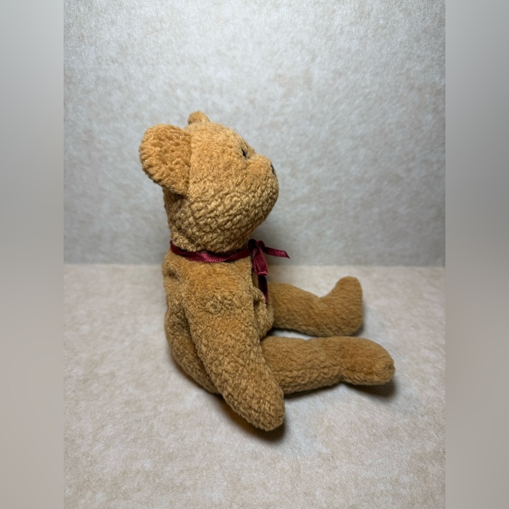 Vintage Rare Ty Beanie Babies Curly The Teddy Bear Plush Kids Toy 1993 Error - Picture 5 of 10